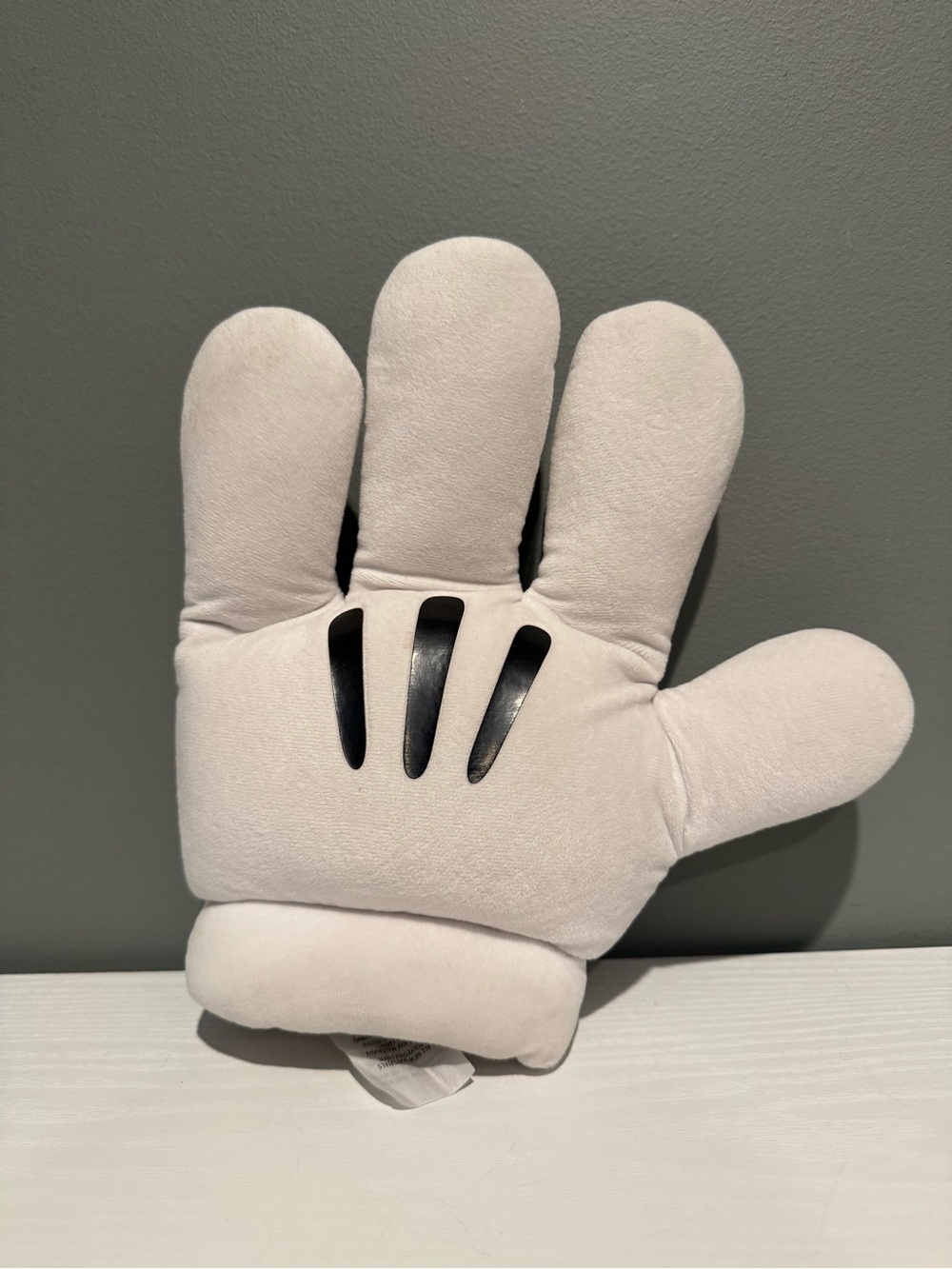 Disney Parks Mickey Mouse Glove Hand Plush Pillow - White 10"